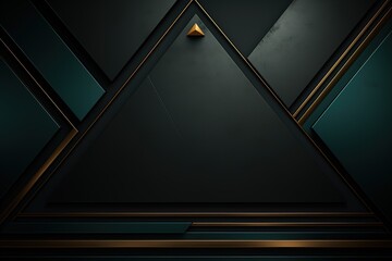 Obraz premium Abstract geometric background with a triangular frame.