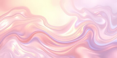 Obraz premium Iridescent Liquid Swirls in Calming Hues