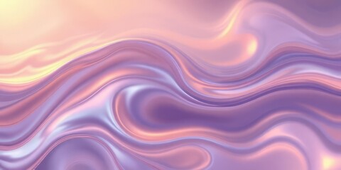 Fototapeta premium Iridescent Liquid Swirls in Calming Hues
