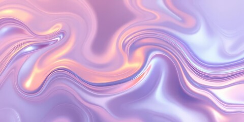 Obraz premium Iridescent Liquid Swirls in Calming Hues