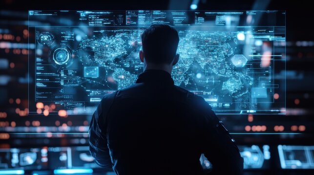 Tactical Human Commander Engaging AI Forces Using Holographic Maps for Strategic Planning