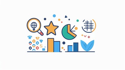 Enhance your branding with minimalist business icons, representing key concepts like growth, strategy,