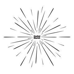 Obraz premium Radial_Burst1Abstract comic book flash explosion radial lines on transparent background, Star warp