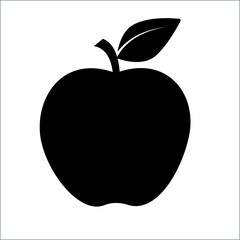 Apple fruit vector. Apples split in half. Healthy fruit Apple fruit on withe background.