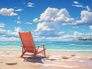 Empty sea and beach background.