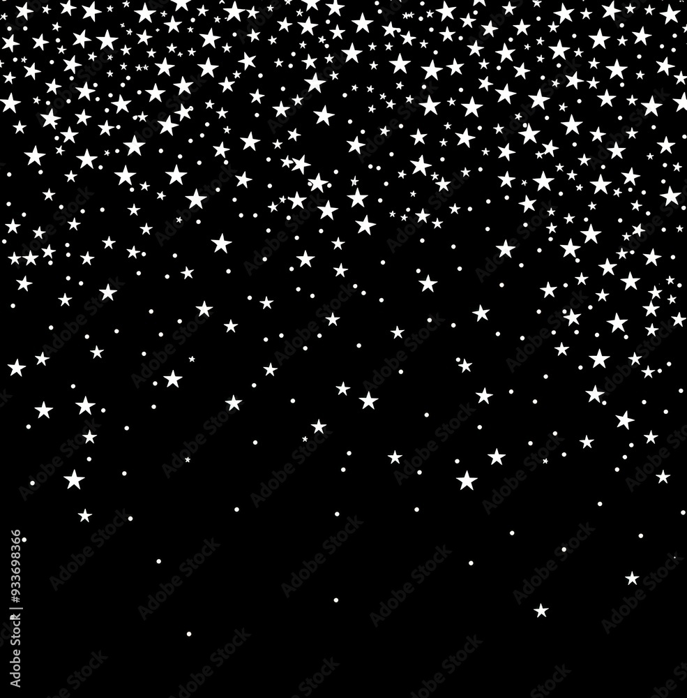 Poster White stars on black