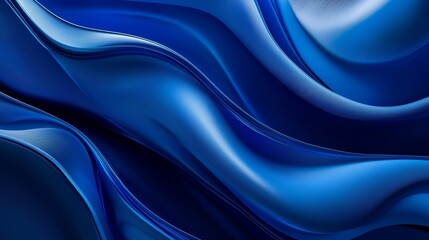 Obraz premium Abstract Blue Curved Lines Background