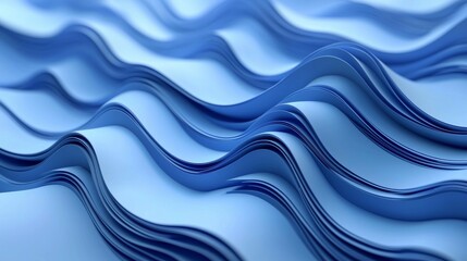 Obraz premium Abstract Blue Wavy Background Texture