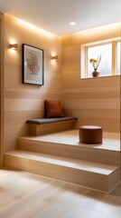 Modern Minimalist Wooden Bench Design