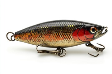 Fishing lure with realistic fish design. Perfect for your fishing, nature, or outdoor themed projects.