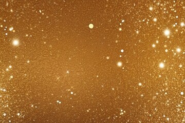 Golden Glitter Background with Sparkling Lights