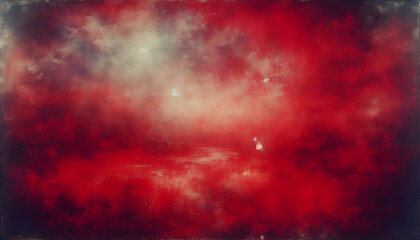 Naklejka premium A textured, red background with darker shades and subtle cracks, creating a vintage or aged look.