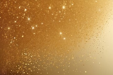 Golden Glitter Background with Sparkling Lights