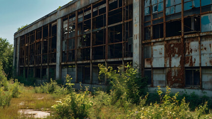 Obraz premium old abandoned building 