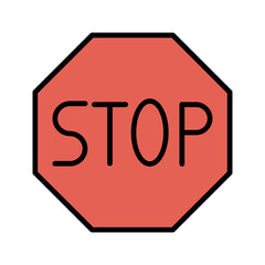 Stop Sign Vector Icon