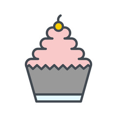 Cupcake Vector Icon