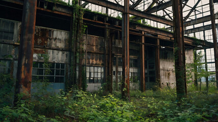 Fototapeta premium abandoned factory building