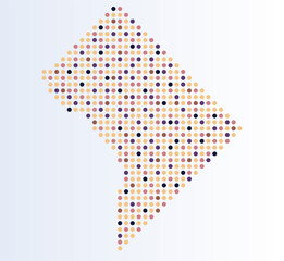 Set maps of Washington, D.C. from dots