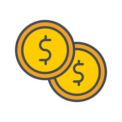 Coin Vector Icon