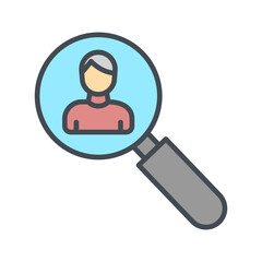 Employee Hunt Vector Icon