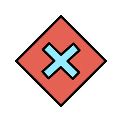 Multiplication Sign Vector Icon