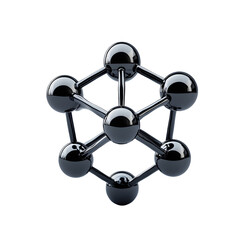 Photography of Boron Molecule Isolated on Plain White background transparent png 