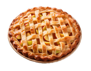 Apfelkuchen, isoliert Hintergrund, Freisteller, Transparent