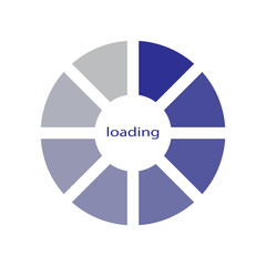 loading icon vector. Bar progres for web design. interface app.