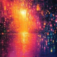Fototapeta premium Infinite Patterns: The Art of Generative Abstraction