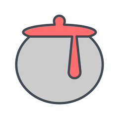 Honey Pot Vector Icon