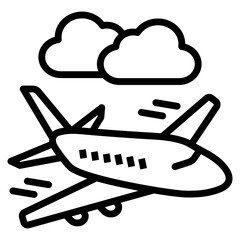 Airplane Icon For Design Element