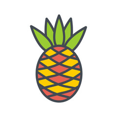 Pineapple Vector Icon