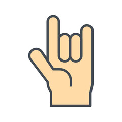Love You Gesture Vector Icon