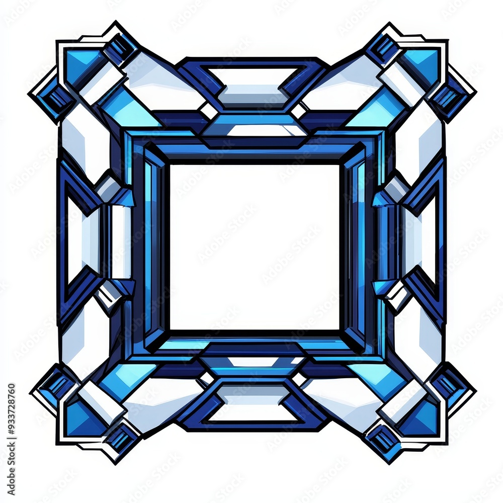 Poster The background is an abstract futuristic blue glow technology sci-fi frame with a ui overlay