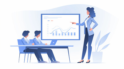 business meeting in office (회의실 풍경-02)