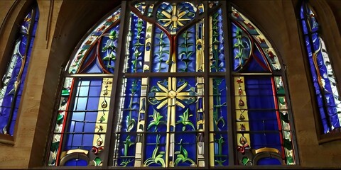 Obraz premium stained glass concept design