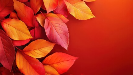 Subtle swirling patterns of red, orange, and yellow leaves against a deep, soft-focus background, photo realistic, autumnal Thanksgiving vibe