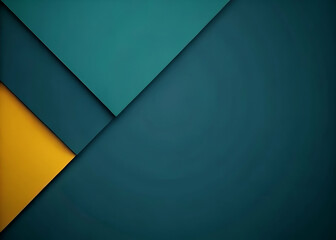Abstract blue and yellow paper layers background
