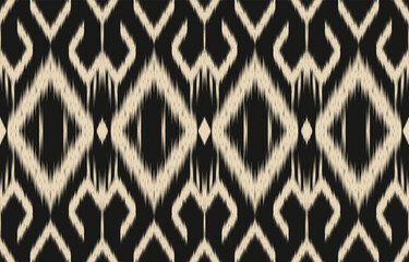 Ethnic abstract ikat art. Aztec ornament print. geometric ethnic pattern seamless  color oriental.  Design for background ,curtain, carpet, wallpaper, clothing, wrapping, Batik, vector illustration.