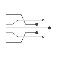 Circuit line icon