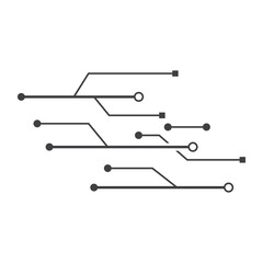 Circuit line icon