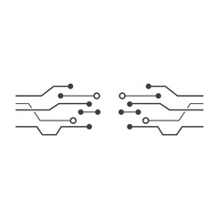 Circuit line icon