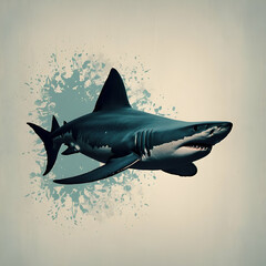 shark in the sea