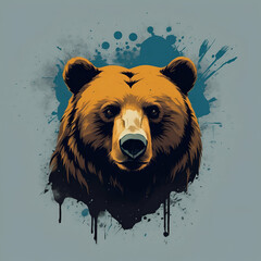illustration of brown bear