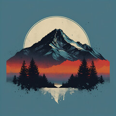 snowy mountain landscape