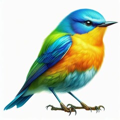 Obraz premium blue and yellow titmouse