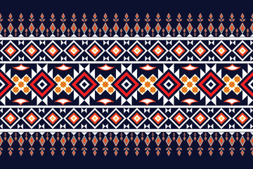 Abstract Native American Seamless Geometric Pattern