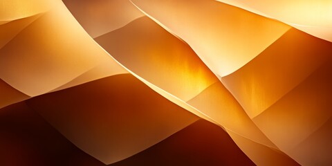 Obraz premium Geometric Harmony in Warm Gold and Soft Orange