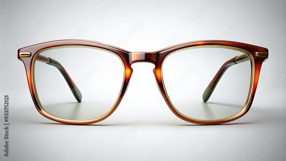 Poster glasses frame isolated on background, eyewear, accessory, vision, style, fashion, frame,clear, optic