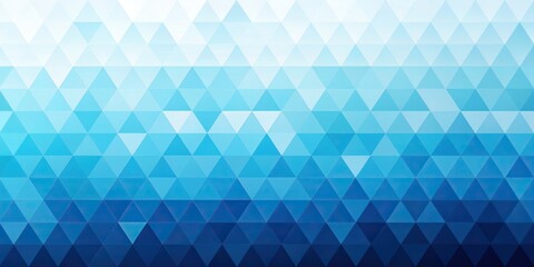 Fototapeta premium Abstract panoramic background featuring a gradient of blue triangles, textured, shape, dynamic, futuristic, triangular, gradient, ocean, abstract, modern, water, digital, artistic, vibrant